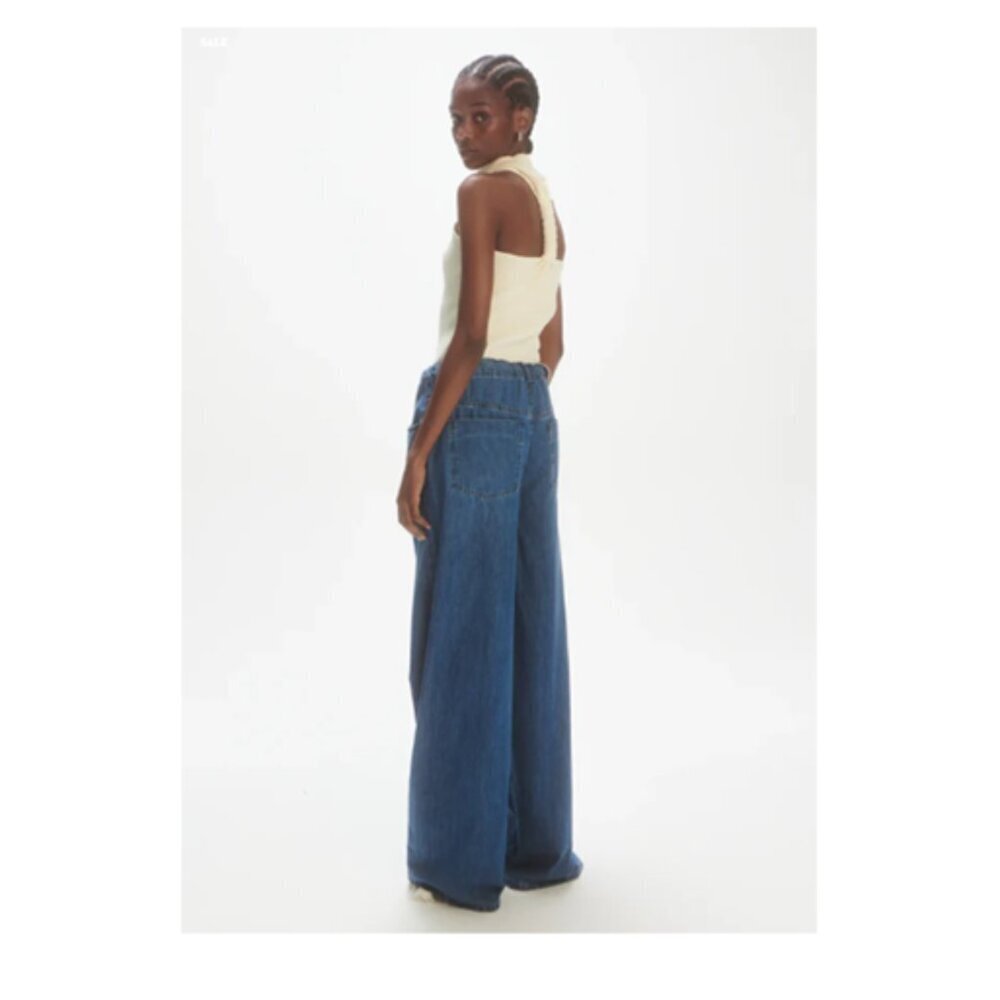 Les Coyotes de Paris Women’s 25 Super Oversized High-Waisted Wide-Leg Jeans EUC! - Picture 3 of 16